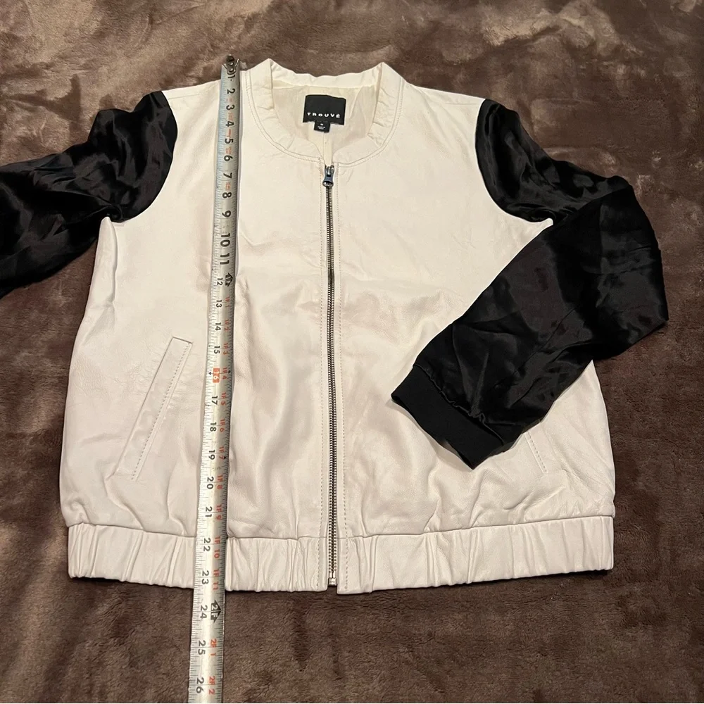 Pre owned trouve jacket sz M black and white - Picture 2 of 6